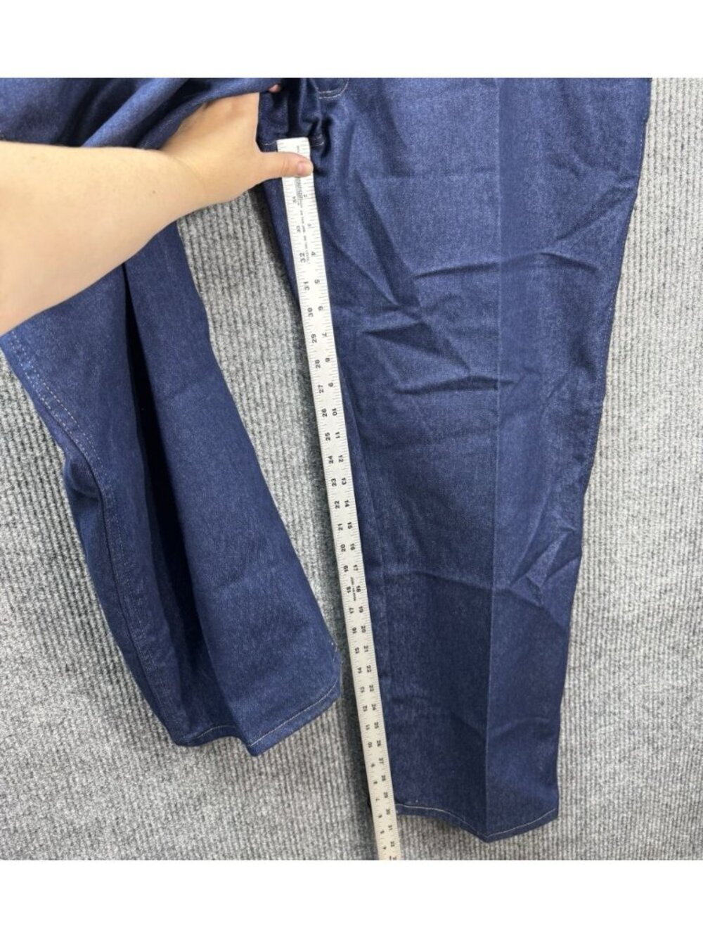 Vintage Wrangler Hero Jeans Mens 48x30 Blue Dark Wash Stretch USA 85498PS NEW - Picture 9 of 11